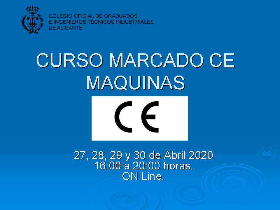 CURSO MARCADO CE MAQUINAS