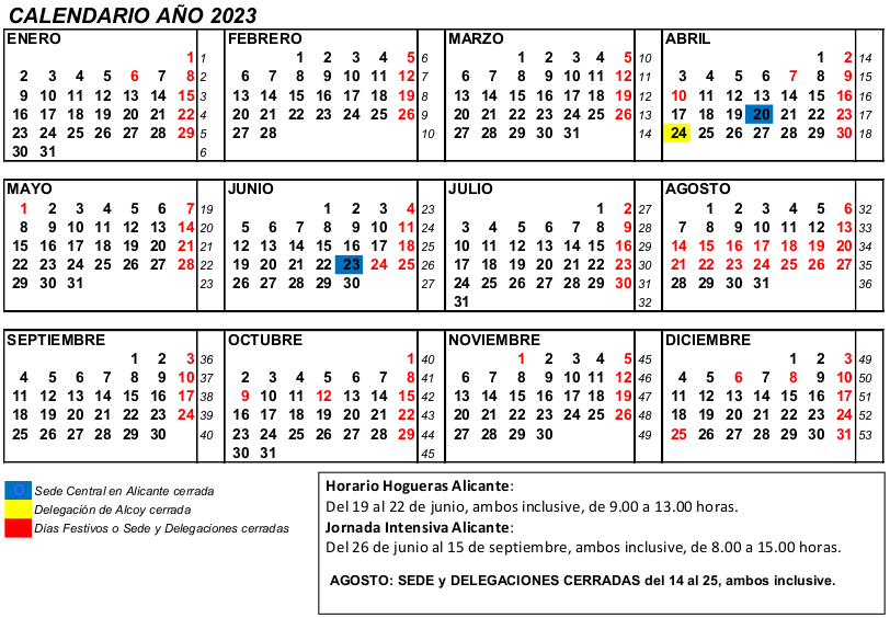 calendario oficial